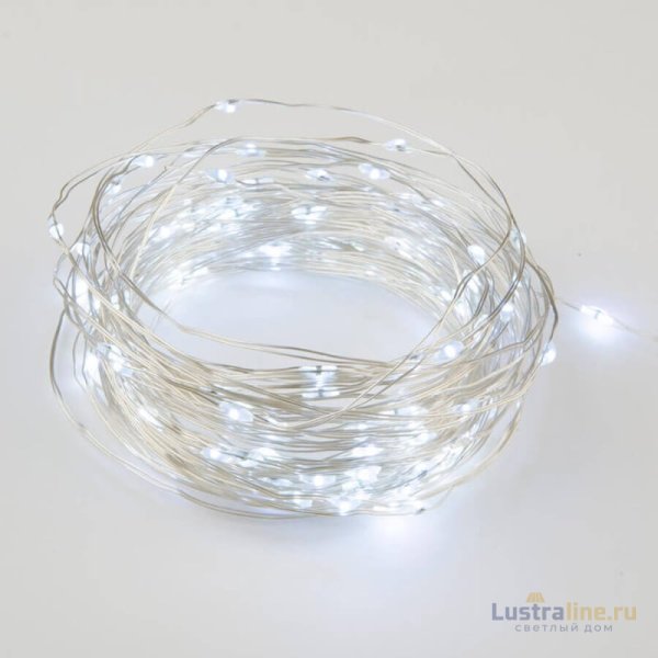 Светодиодная гирлянда Uniel Роса (UL-00007186) белый ULD-S1000-100/SCB/3AA White IP20 Dew