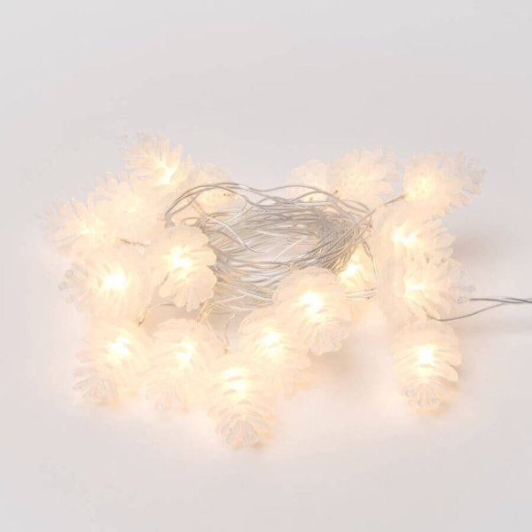 Светодиодная гирлянда (09582) Uniel шишки 220V белый ULD-S0280-020/DTA Warm White IP20 PINE CONES