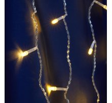 Светодиодная гирлянда Feron CL23 бахрома 53м*07м + 3м 230V желтый c питанием от сети 41633