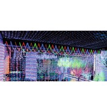 Светодиодная гирлянда (06731) Uniel сетка 220V разноцветный ULD-N4207-320/DTA MULTI IP20