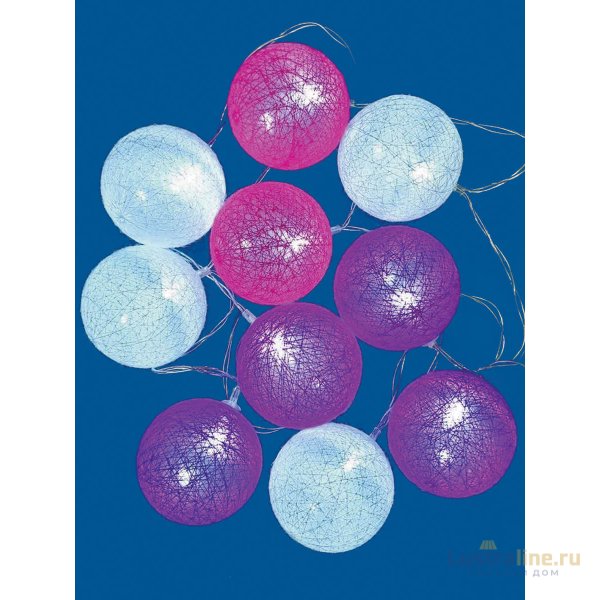 Светодиодная гирлянда Uniel Клубки (UL-00007341) белый ULD-S0200-010/STB/2AA White IP20 Tangles-1 Светодиодная гирлянда Uniel Клубки (UL-00007341) белый ULD-S0200-010/STB/2AA White IP20 Tangles-1