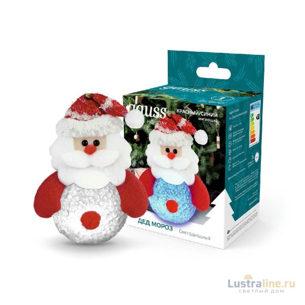 Фигурка светодиодная Дед Мороз Gauss Holiday HL001 Фигурка светодиодная Дед Мороз Gauss Holiday HL001