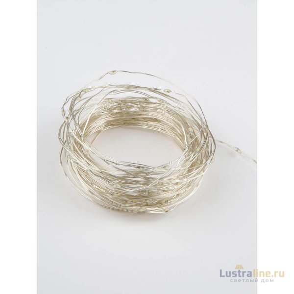 Светодиодная гирлянда Uniel Роса (UL-00007186) белый ULD-S1000-100/SCB/3AA White IP20 Dew