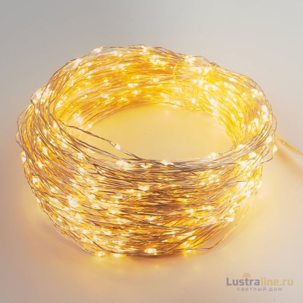 Гирлянда Uniel ULD-S10000-1000/DTA/RC WARM WHITE IP44 DEW