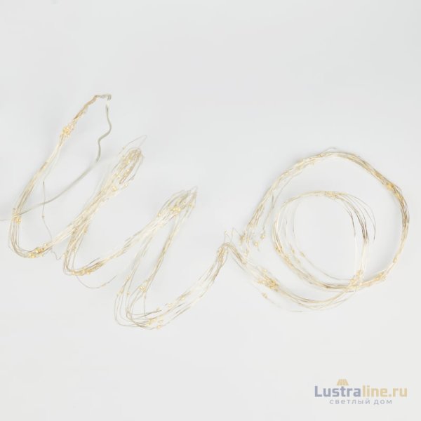 Гирлянда Uniel ULD-E0200-200/STB/3AA WARM WHITE IP44