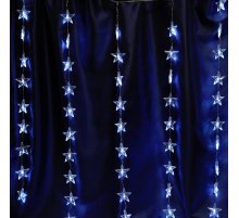 Светодиодная гирлянда занавес Звездочки Feron CL25 48608