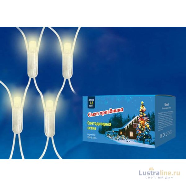Светодиодная гирлянда (UL-00005489) Uniel сетка 220V теплый белый ULD-N1815-180/DTA Warm White IP20 Светодиодная гирлянда (UL-00005489) Uniel сетка 220V теплый белый ULD-N1815-180/DTA Warm White IP20