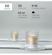 Гирлянда Белт-Лайт Laitcom (LTC) BL50m/125L-8-P
