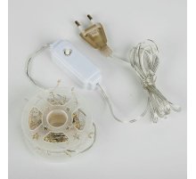 Гирлянда Роса Uniel ULD-S0500-125/DTA WARM WHITE IP20 DEWDROP UL-00012122
