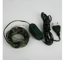 Гирлянда Роса Uniel ULD-S2000-200/DGA WARM WHITE IP20 DEW UL-00012079