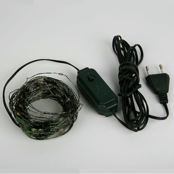 Гирлянда Роса Uniel ULD-S2000-200/DGA WARM WHITE IP20 DEW UL-00012079
