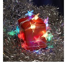 Светодиодная гирлянда Feron Звездочки USB разноцветная без мерцания CL572 41649