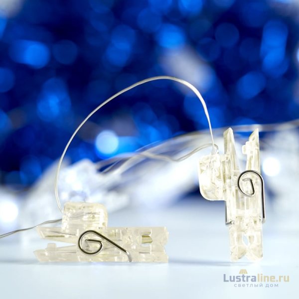 Светодиодная гирлянда Feron Прищепки USB теплый белый без мерцания CL574 41652