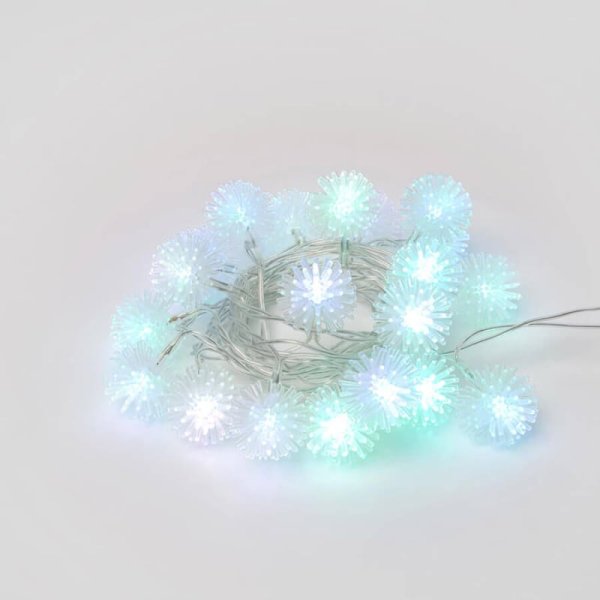 Светодиодная гирлянда (07921) Uniel Шарики 220V разноцветный ULD-S0280-020/DTA RGB IP20 BALLS