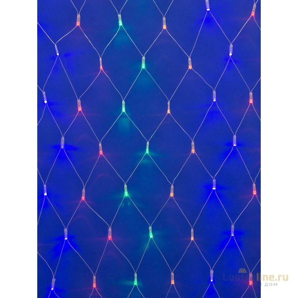 Светодиодная гирлянда (06731) Uniel сетка 220V разноцветный ULD-N4207-320/DTA MULTI IP20