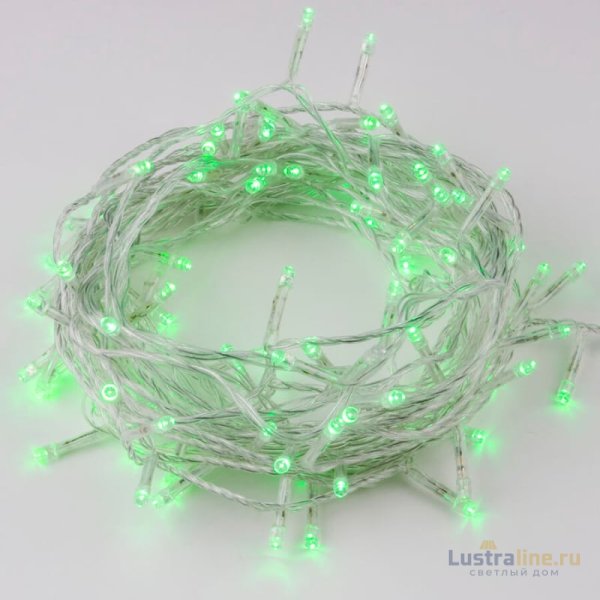 Светодиодная гирлянда (UL-00007198) Uniel 220V зеленый ULD-S1000-100/DTA Green IP20 Светодиодная гирлянда (UL-00007198) Uniel 220V зеленый ULD-S1000-100/DTA Green IP20