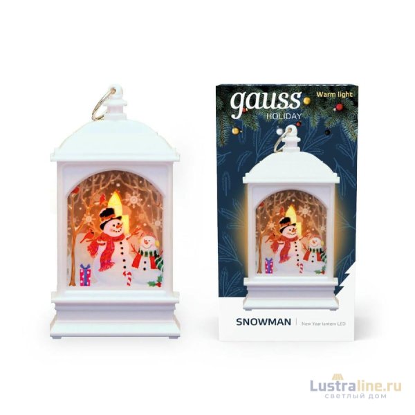 Светодиодный фонарь Снеговик Gauss Holiday HL030