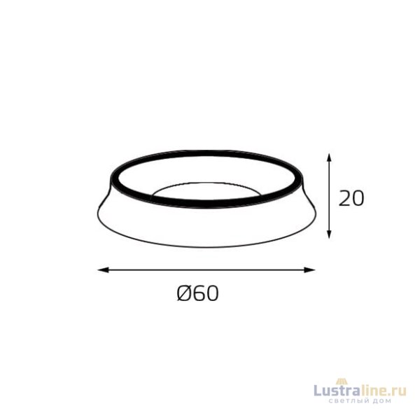 Кольцо декоративное Italline M03-046 ring black