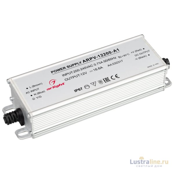 Блок питания Arlight ARPV-12200-A1 (12V, 16.6A, 200W) 032317