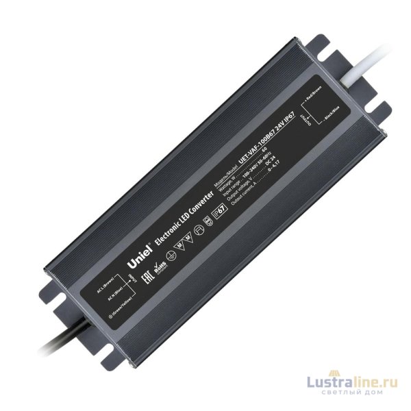 Блок питания Uniel UET-VAF-100B67 24V IP67 UL-00009367