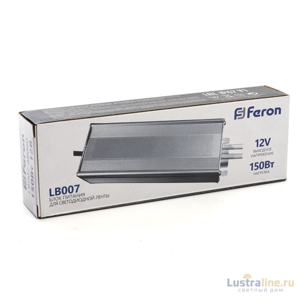 Трансформатор для светодиодной ленты Feron LB007 150Вт 12В IP67 48060