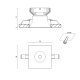Корпус встраиваемого светильника SWG COMBO-34-BL 004174