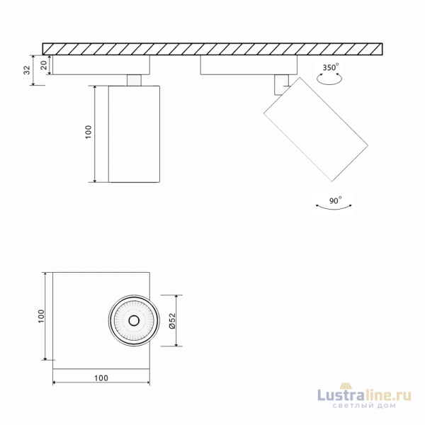 Основание для светильника SWG MINI-VL-M11-WH 004872