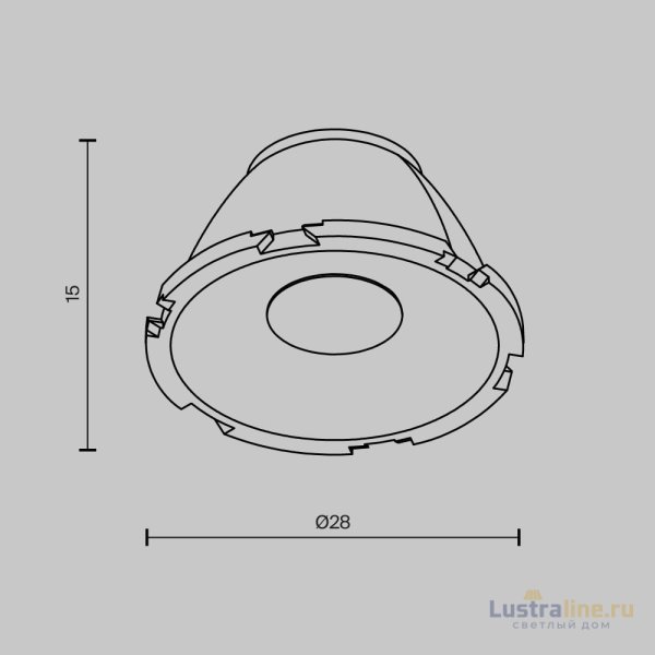 Линза Maytoni Downlight LensCD28-15