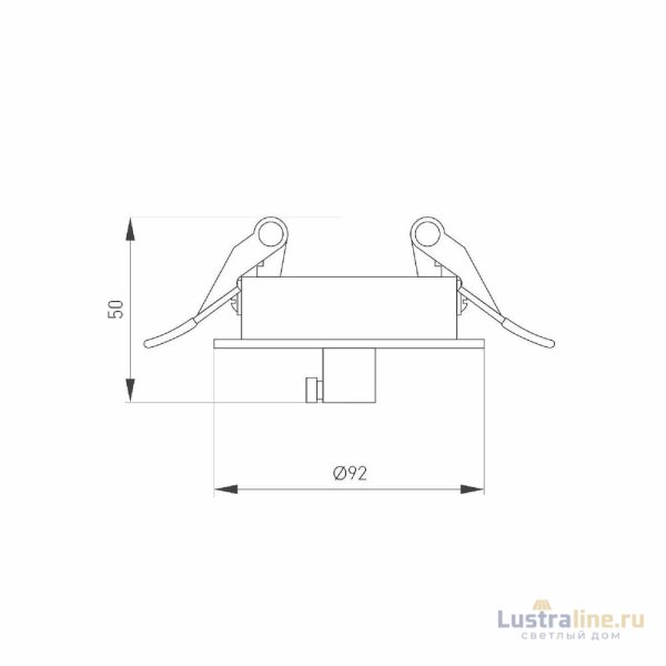 Чаша потолочная встраиваемая Arlight SPX-CANOPY-R90-C6.5 (WH) 046005