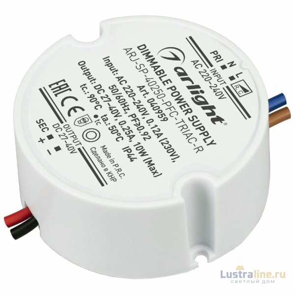 Блок питания Arlight ARJ-SP-40250-PFC-TRIAC-R (10W, 27-40V, 250mA) 040959 Блок питания Arlight ARJ-SP-40250-PFC-TRIAC-R (10W, 27-40V, 250mA) 040959