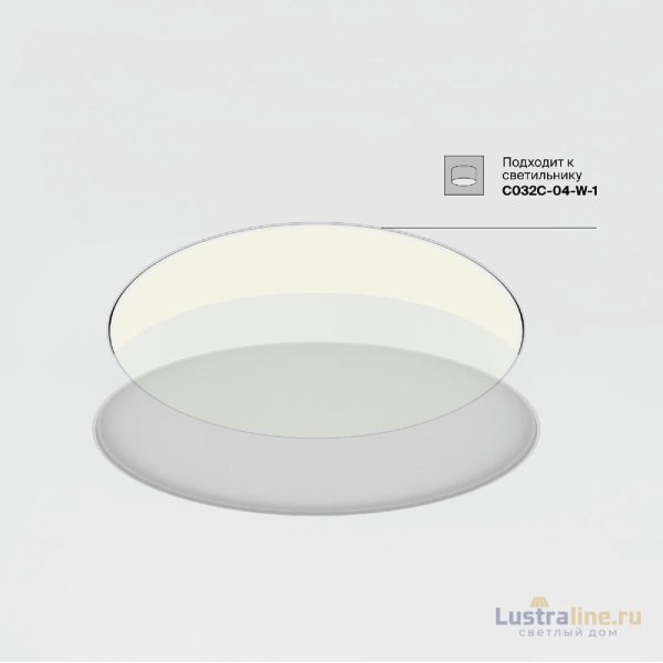 Рамка для встраиваемого светильника Maytoni Downlight DLA032-TRS90-W