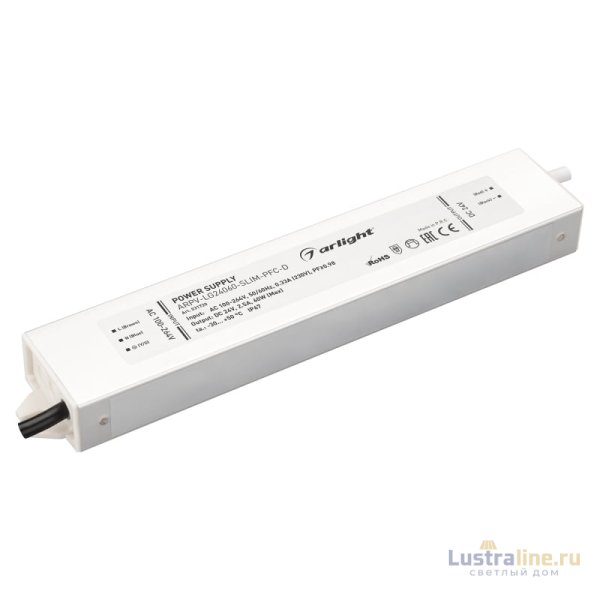Блок питания Arlight ARPV-LG24060-Slim-PFC-D (24V, 2.5A, 60W) 031720