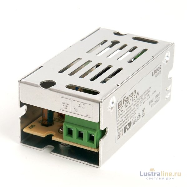 Трансформатор для светодиодной ленты Feron LB002 12Вт 12В IP20 48005