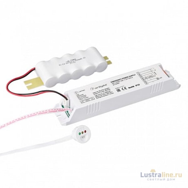 Блок аварийного питания Arlight ARJ-EMG-6W-1.5H-NiCd 10-90V 6W IP20 0,04-0,175A 031831