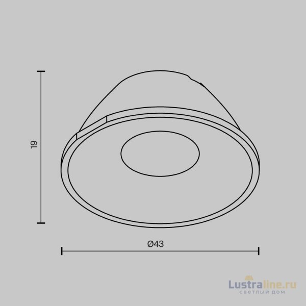 Линза Maytoni Alfa led LensCD43-15
