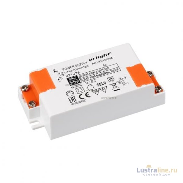 Блок питания Arlight ARJ-KE42500A (21W, 500mA, PFC) 021378
