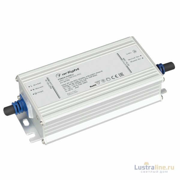 Блок питания Arlight ARPJ-LG-1081050-PFC (75W, 54-108V, 0.5-1.05A) 047372