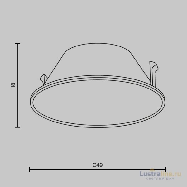 Декоративная рамка-отражатель Maytoni Wise Ring057-7-B