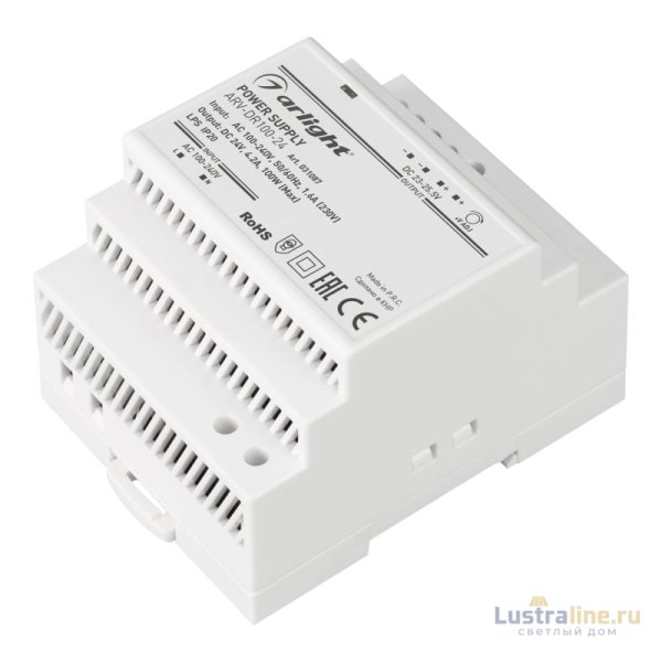 Блок питания Arlight ARV-DR100-24 (24V, 4.2A, 100W) 031087