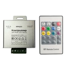 Контроллер RGB Apeyron 12/24В 288/576Вт 3 канала*8А IP20 пульт радио 04-39