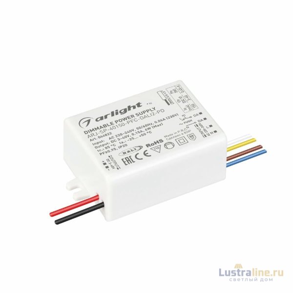 Блок питания Arlight ARJ-SP-40150-PFC-DALI2-PD (6W, 3-40V, 150mA) 044822