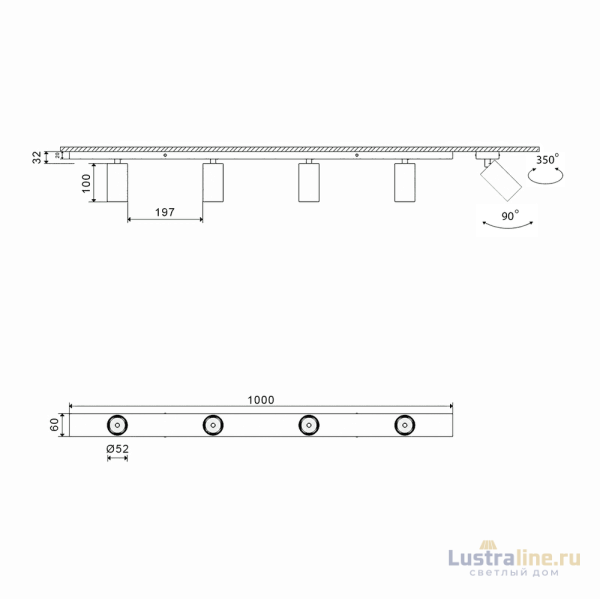 Основание для светильника SWG MINI-VL-M14-BL 004877