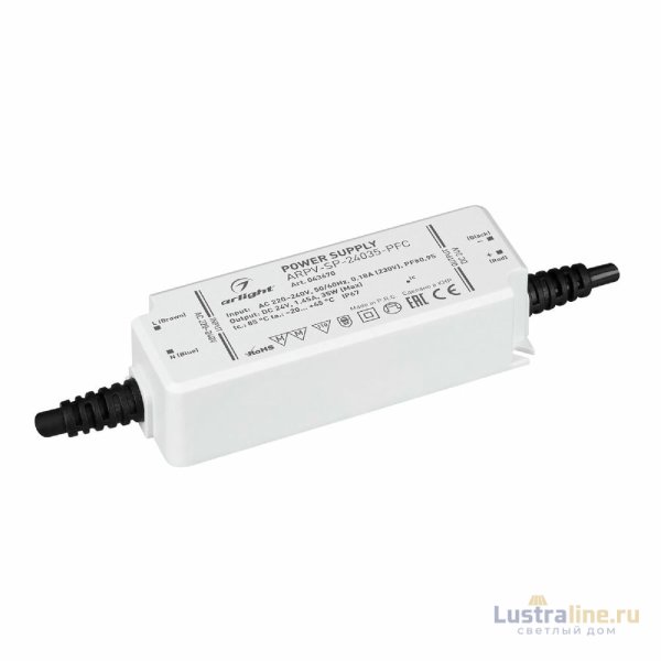Блок питания Arlight ARPV-SP-24035-PFC (24V, 1.45A, 35W) 043670