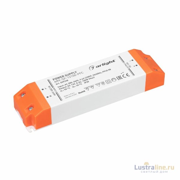 Блок питания Arlight ARV-SP-12100-PFC (12V, 8.3A, 100W) 039238 Блок питания Arlight ARV-SP-12100-PFC (12V, 8.3A, 100W) 039238