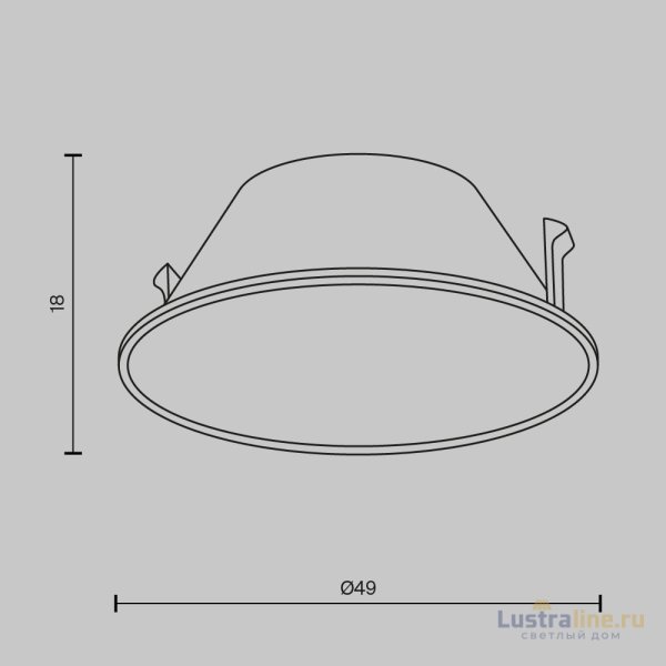 Декоративная рамка-отражатель Maytoni Wise Ring057-7-GF