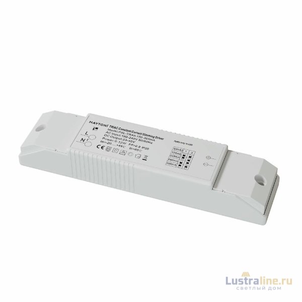 Блок питания Maytoni 5-12Вт DC23-40В IP20 Triac PSL-TR40-150-300mA