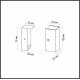 Фиксатор для накладного монтажа (одна сторона закрыта) Odeon Light Hightech Fino 7006/1F