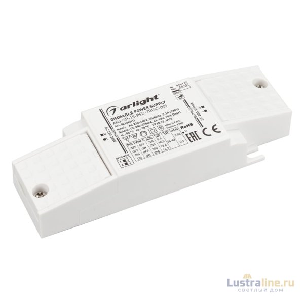 Блок питания Arlight ARJ-SP-15-PFC-Triac-INS (15W, 26-42V, 0.2-0.35A) 026046(1)