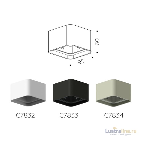 Корпус светильника накладной Ambrella Light DIY Spot C7833