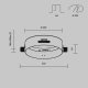 Аксессуар для встраиваемого светильника Maytoni Downlight DLA032-TRS24-W